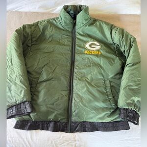 Green Bay Packers Reversible NFL Experience Jacket Adult (L)